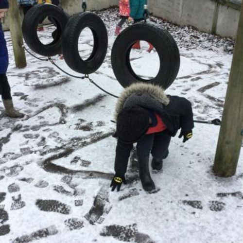 Maths in the snow...