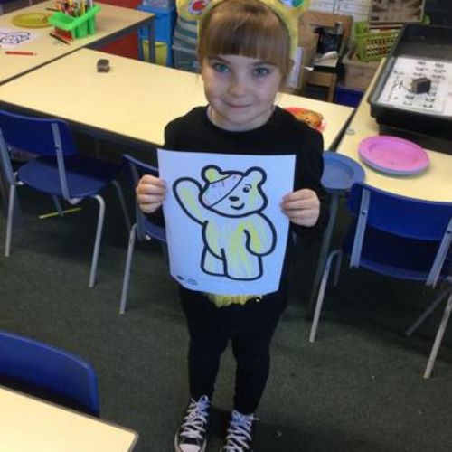 The children enjoyed raising money for Children in need.