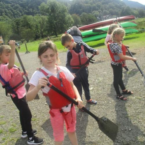 Canoeing on Derwent Water