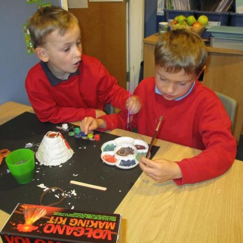 Making Volcanoes in Literacy