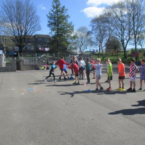 During the Summer term the children were taught cricket by a visiting tutor.