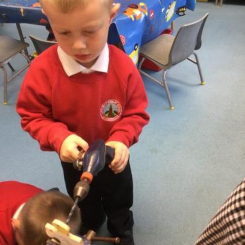 What we did on our first day in Reception class.