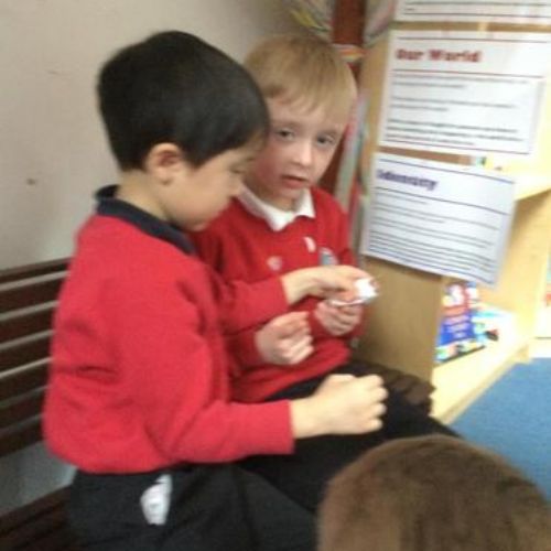 On Friday the children spent some quiet and reflection time in the Prayer area in school.